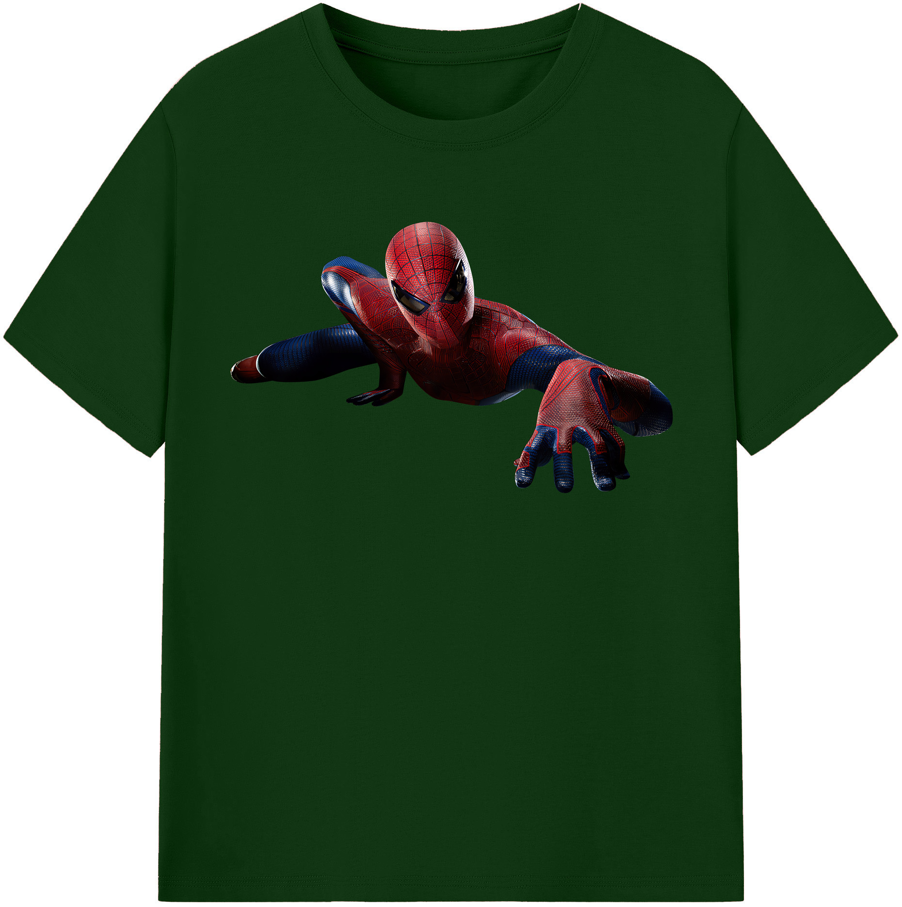 （画像用） Spider Man スパイダーマン 綿100％半袖Tシャツ（フロントプリント）